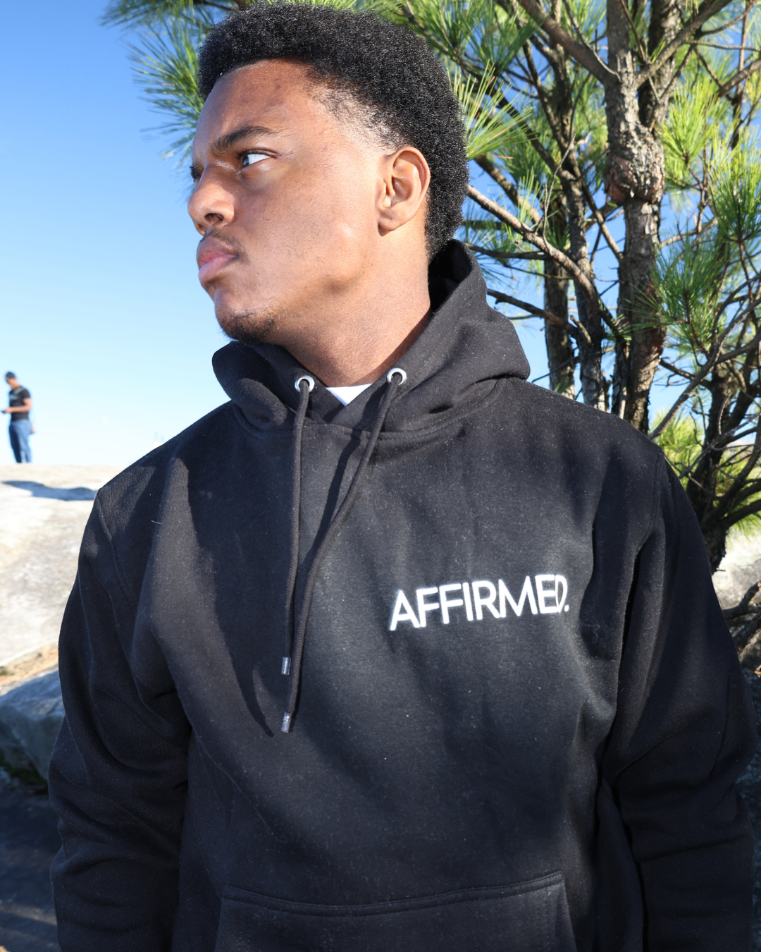 BLACK AFFIRMED HOODIE